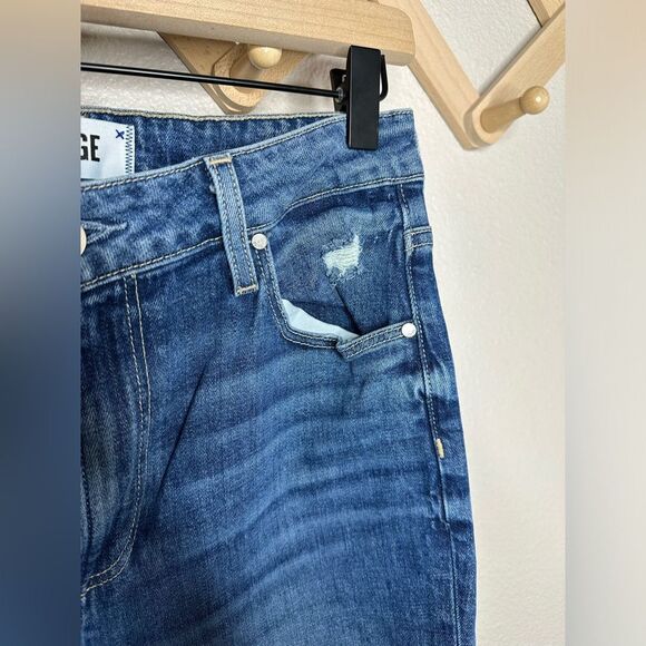 EUC PAIGE Sarah High Rise Slim Jeans - Briony Destructed - Picture 11 of 13